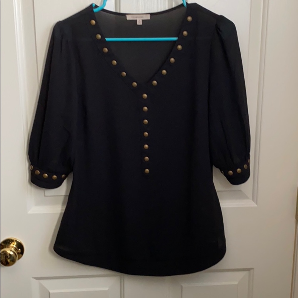 Studded detail top